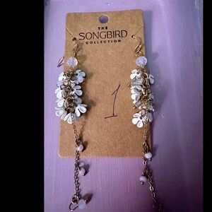 Songbird Collection Angelica Flower Drop Earrings New Never Worn